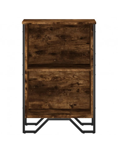 Libreria Rovere Fumo 50x31x74,5 cm in Legno Multistrato