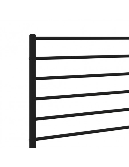 Testiera in Metallo Nero 120 cm