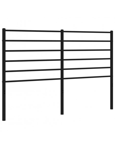 Testiera in Metallo Nero 120 cm