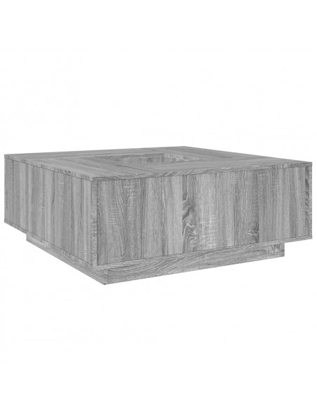 Tavolino Salotto Grigio Sonoma 100x100x40 cm Legno Multistrato
