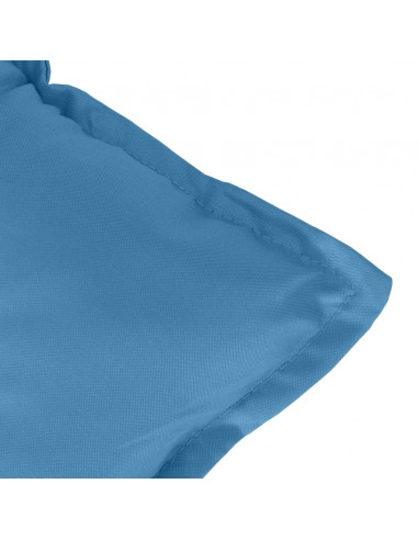 Cuscino per Panca da Giardino Blu Mélange 120x50x7cm in Tessuto