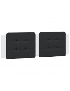 Cuscino Testiera Nero e Bianco 160 cm in Similpelle 2