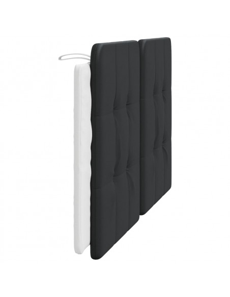 Cuscino Testiera Nero e Bianco 160 cm in Similpelle