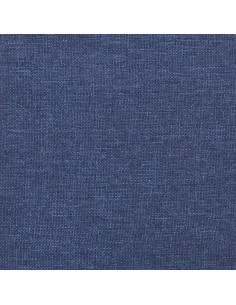 Testiera ad Orecchio Blu 203x23x118/128 cm in Tessuto