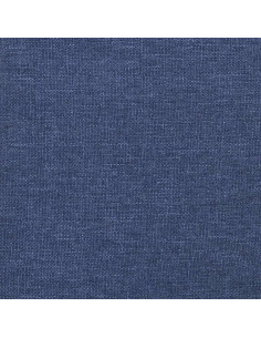 Testiera ad Orecchio Blu 83x16x118/128 cm in Tessuto