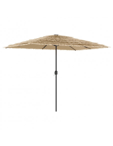 Ombrellone Giardino con Palo in Acciaio Marrone 300x200x250 cm