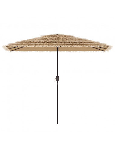 Ombrellone Giardino con Palo in Acciaio Marrone 300x200x250 cm