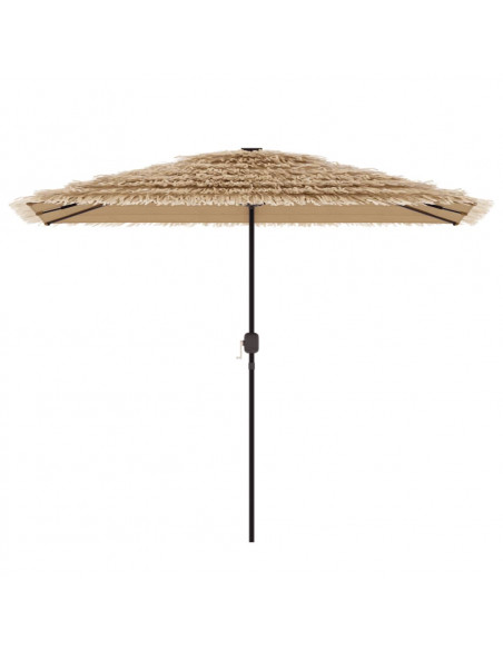 Ombrellone Giardino con Palo in Acciaio Marrone 300x200x250 cm