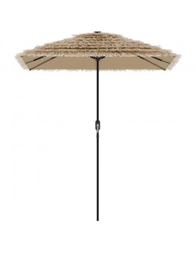 Ombrellone Giardino con Palo in Acciaio Marrone 300x200x250 cm