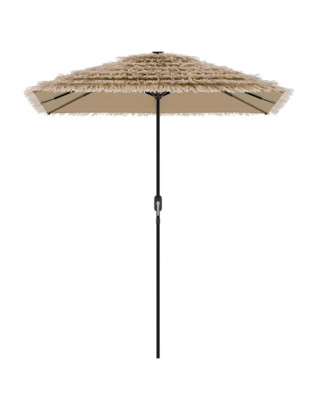 Ombrellone Giardino con Palo in Acciaio Marrone 300x200x250 cm