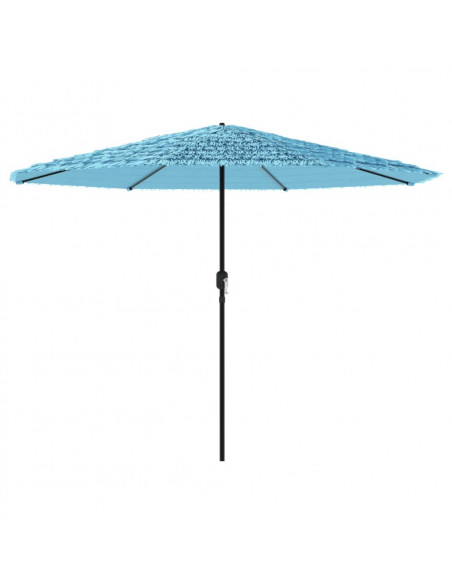 Ombrellone Giardino con Palo in Acciaio Blu 388x388x248 cm