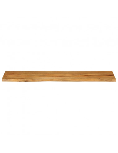Piano Tavolo 180x40x3,8 cm Bordi Vivi in Legno Massello Mango