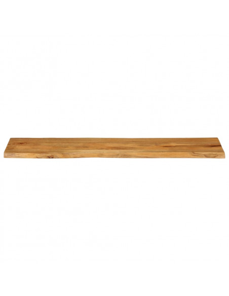 Piano Tavolo 180x40x3,8 cm Bordi Vivi in Legno Massello Mango