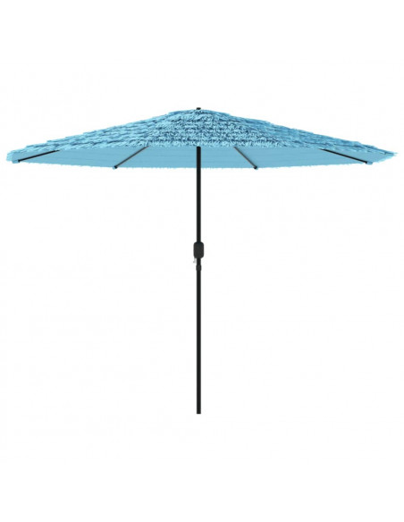 Ombrellone Giardino con Palo in Acciaio Blu 388x388x248 cm