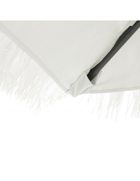 Ombrellone Giardino con Palo in Acciaio Bianco 290x290x238 cm