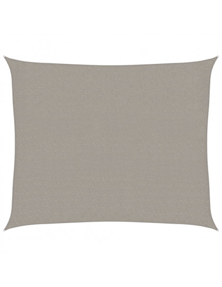 Vela Parasole 160 g/m² Rettangolare Grigio Chiaro 2,5x3 m HDPE