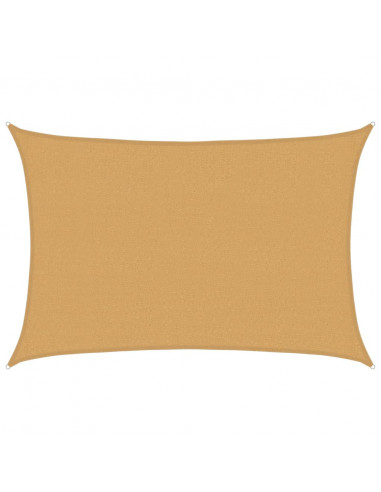 Vela Parasole 160 g/m² Rettangolare Sabbia 2,5x4 m in HDPE