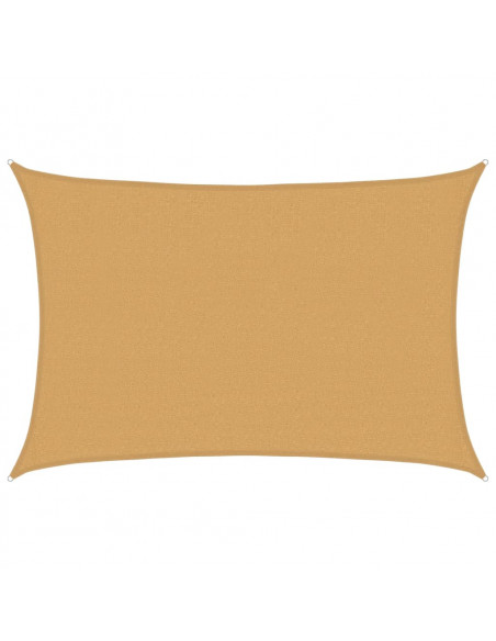Vela Parasole 160 g/m² Rettangolare Sabbia 2,5x4 m in HDPE