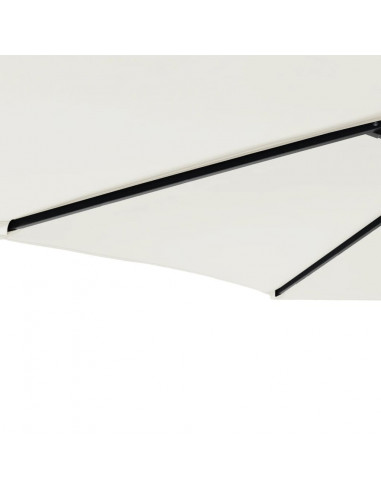 Ombrellone Giardino con Palo in Acciaio Bianco 225x225x212 cm