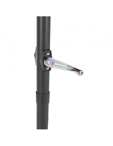 Ombrellone Giardino con Palo in Acciaio Bianco 225x225x212 cm