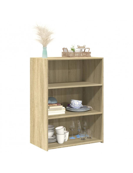 Credenza Rovere Sonoma 70x41x93 cm in Legno Multistrato