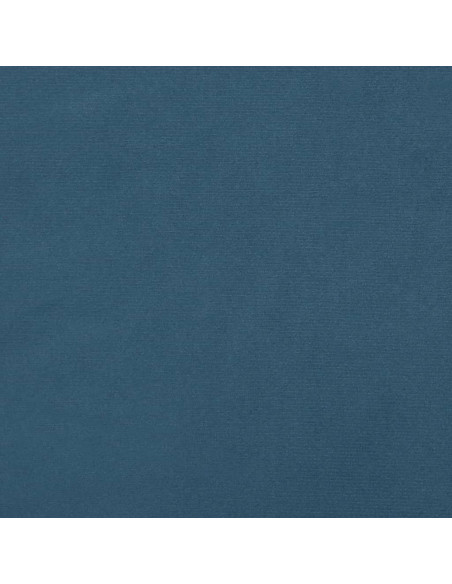 Testiera ad Orecchio Blu Scuro 83x16x118/128 cm in Velluto