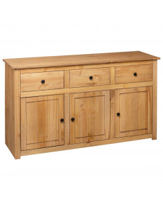 Credenza 135x40x80 cm in Legno Massello di Pino Panama Range 2