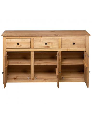 Credenza 135x40x80 cm in Legno Massello di Pino Panama Range