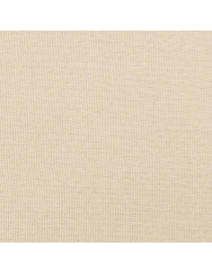 Testiera ad Orecchio Crema 103x23x118/128 cm in Tessuto