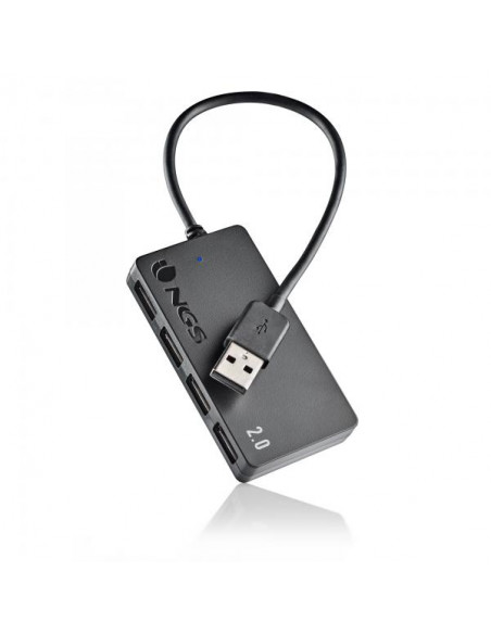 NGS IHUB4 TINY USB 2.0 480 Mbit/s Nero