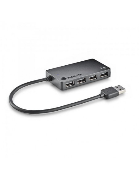 NGS IHUB4 TINY USB 2.0 480 Mbit/s Nero