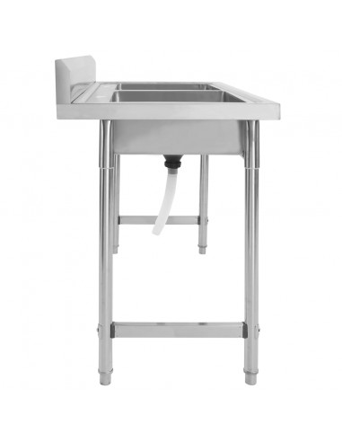 Lavello da Cucina a Doppia Vasca in Acciaio Inox