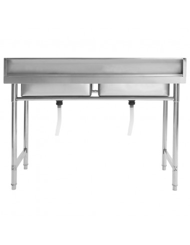 Lavello da Cucina a Doppia Vasca in Acciaio Inox