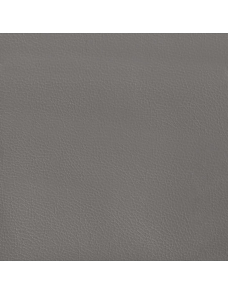 Testiera ad Orecchio Grigia 83x23x118/128 cm in Similpelle