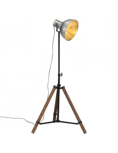 Lampada da Terra 25 W Argento Vintage 75x75x90-150 cm E27