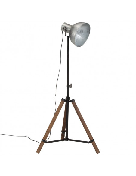 Lampada da Terra 25 W Argento Vintage 75x75x90-150 cm E27