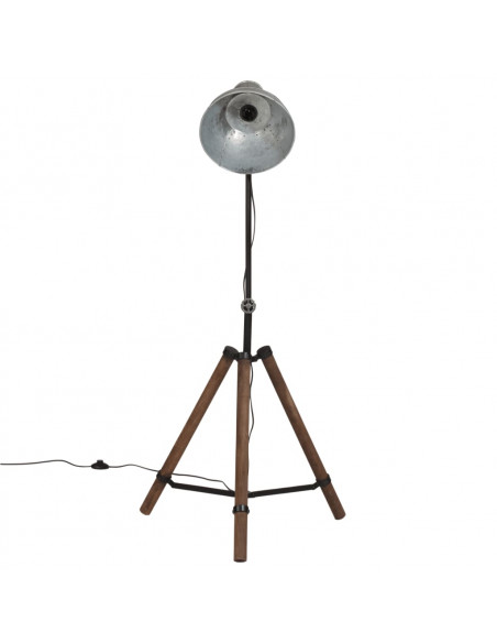 Lampada da Terra 25 W Argento Vintage 75x75x90-150 cm E27