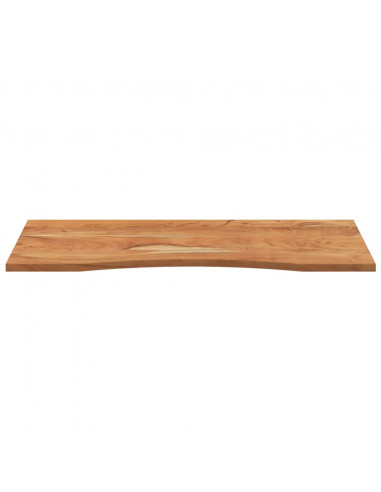 Piano Scrivania 110x50x2,5cm Rettangolare Legno Massello Acacia