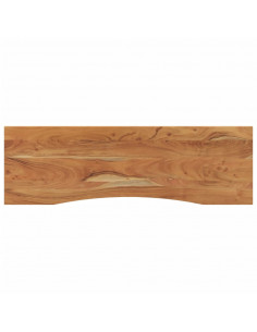 Piano Scrivania 140x50x2,5cm Rettangolare Legno Massello Acacia 2