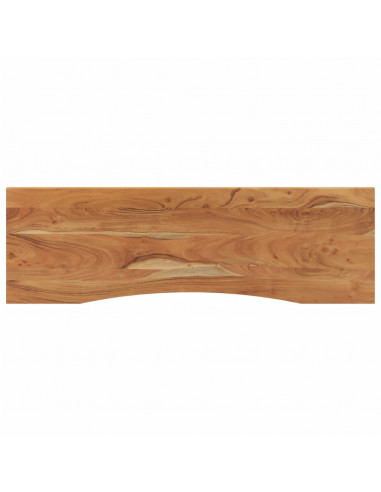 Piano Scrivania 140x50x2,5cm Rettangolare Legno Massello Acacia