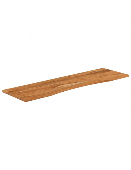 Piano Scrivania 140x50x2,5cm Rettangolare Legno Massello Acacia