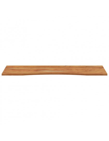 Piano Scrivania 140x50x2,5cm Rettangolare Legno Massello Acacia