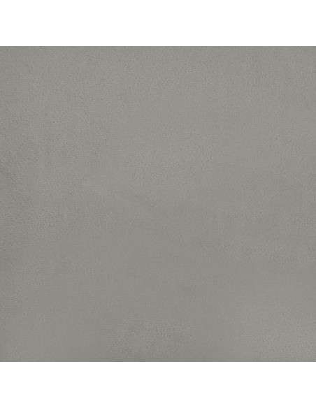 Testiera ad Orecchio Grigio Chiaro 103x16x78/88 cm in Velluto