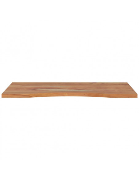 Piano Scrivania 100x50x2,5cm Rettangolare Legno Massello Acacia