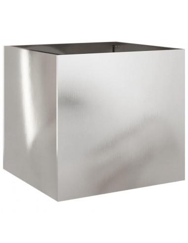Fioriera Argento 42x40x39 cm in Acciaio Inox