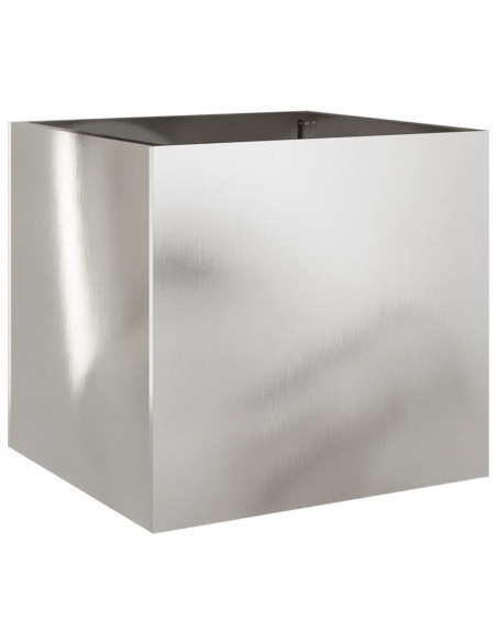 Fioriera Argento 42x40x39 cm in Acciaio Inox