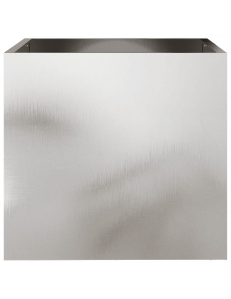 Fioriera Argento 42x40x39 cm in Acciaio Inox