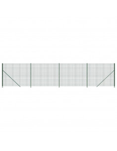 Recinzione Metallica con Flangia Verde 2x10 m 2