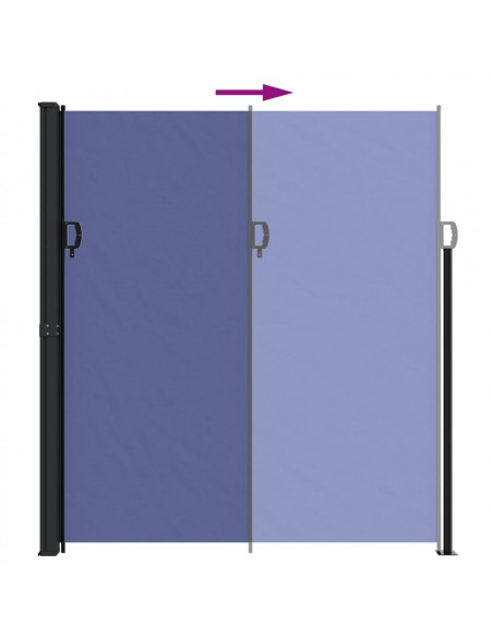Tenda da Sole Laterale Retrattile Blu 220x300 cm
