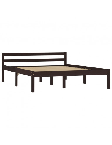 Giroletto Marrone Scuro in Legno Massello di Pino 140x200 cm